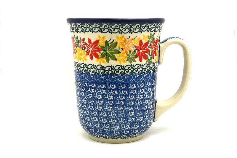 5"H (16 oz. measured to the rim).
 Polish Pottery Mug - 16 oz. Bistro - Maple Harvest 812-2533a (5"H (16 oz. measured to the rim).
)