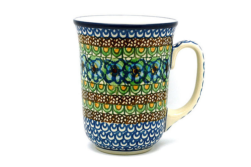5"H (16 oz. measured to the rim).
 Polish Pottery Mug - 16 oz. Bistro - Unikat Signature U151 812-U0151 (5"H (16 oz. measured to the rim).
)