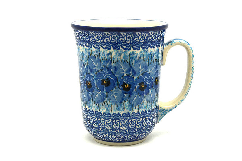 5"H (16 oz. measured to the rim).
 Polish Pottery Mug - 16 oz. Bistro - Unikat Signature U3639 812-U3639 (5"H (16 oz. measured to the rim).
)