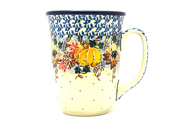5"H (16 oz. measured to the rim).
 Polish Pottery Mug - 16 oz. Bistro - Unikat Signature U4741 812-U4741 (5"H (16 oz. measured to the rim).
)