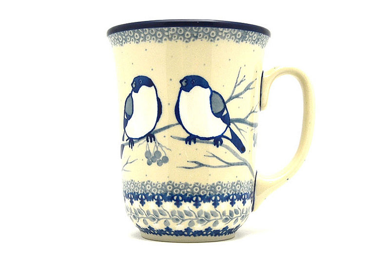 5"H (16 oz. measured to the rim).
 Polish Pottery Mug - 16 oz. Bistro - Unikat Signature U4830 812-U4830 (5"H (16 oz. measured to the rim).
)