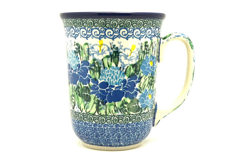 5"H (16 oz. measured to the rim).
 Polish Pottery Mug - 16 oz. Bistro - Unikat Signature U5138 812-U5138 (5"H (16 oz. measured to the rim).
)