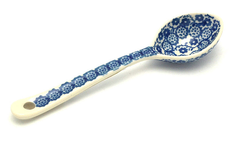 6 1/4"L
 Polish Pottery Spoon - Medium - Midnight 590-2615a (6 1/4"L
)