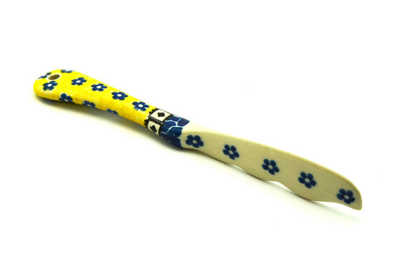 7 1/4"L
 Polish Pottery Spreader - Sunburst 563-859a (7 1/4"L
)