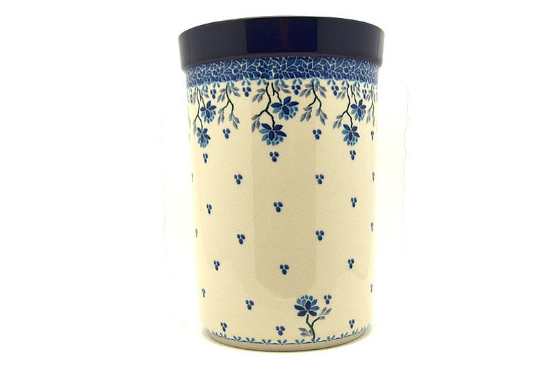 8"H x 5 1/2"W
 Polish Pottery Wine Crock - Clover Field 169-2524a (8"H x 5 1/2"W
)