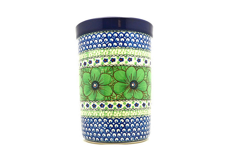 8"H x 5 1/2"W
 Polish Pottery Wine Crock - Unikat Signature - U408A 169-U408A (8"H x 5 1/2"W
)