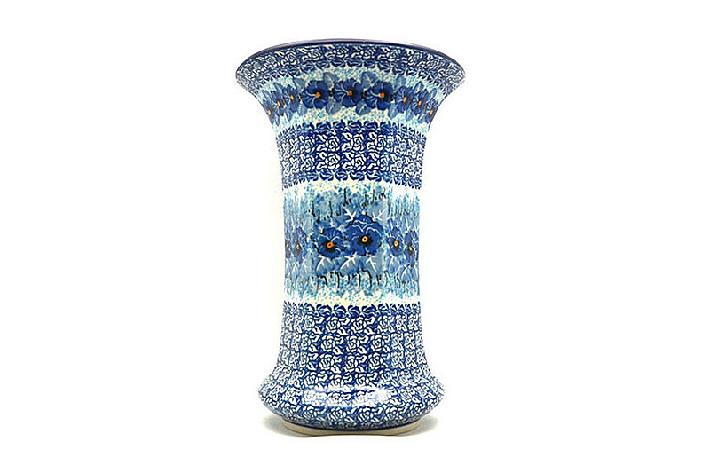 9 1/2"H x 6 1/4"W (at the lip)
 Polish Pottery Vase - Large - Unikat Signature - U3639 052-U3639 (9 1/2"H x 6 1/4"W (at the lip)
)