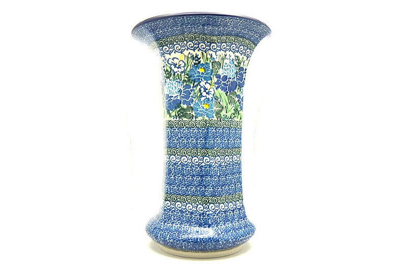 9 1/2"H x 6 1/4"W (at the lip)
 Polish Pottery Vase - Large - Unikat Signature - U5138 052-U5138 (9 1/2"H x 6 1/4"W (at the lip)
)