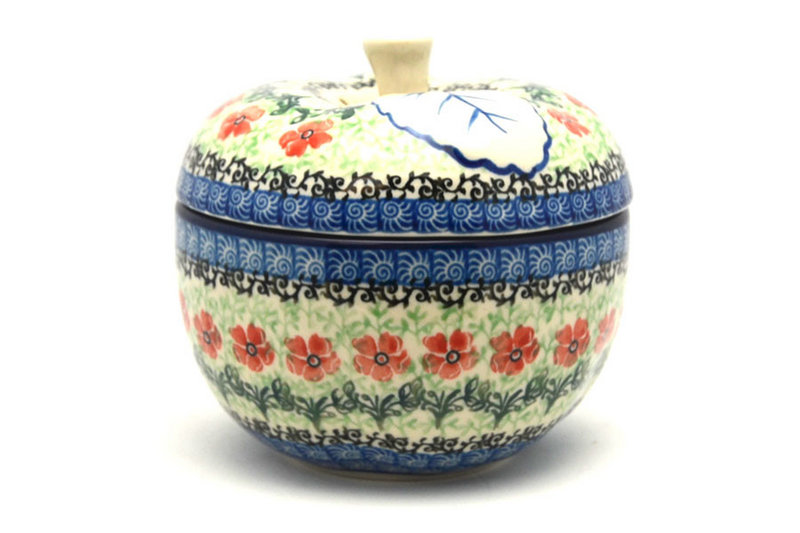 Polish Pottery Apple Baker - Maraschino