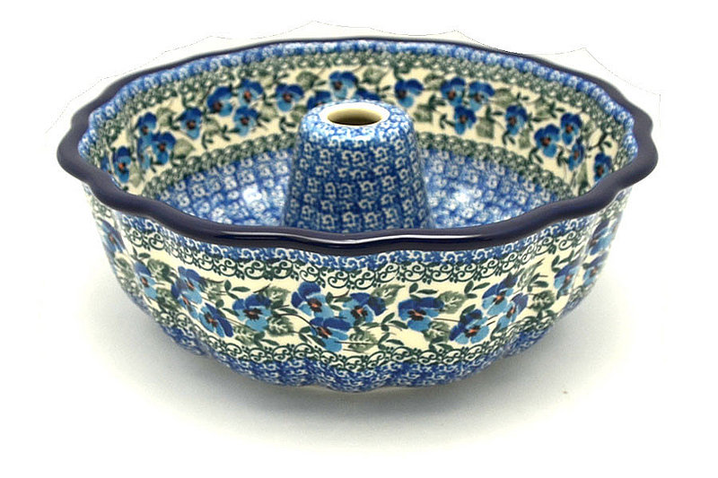 Ceramika Artystyczna Polish Pottery Baker - Bundt Pan - Winter Viola A55-2273a (Ceramika Artystyczna)