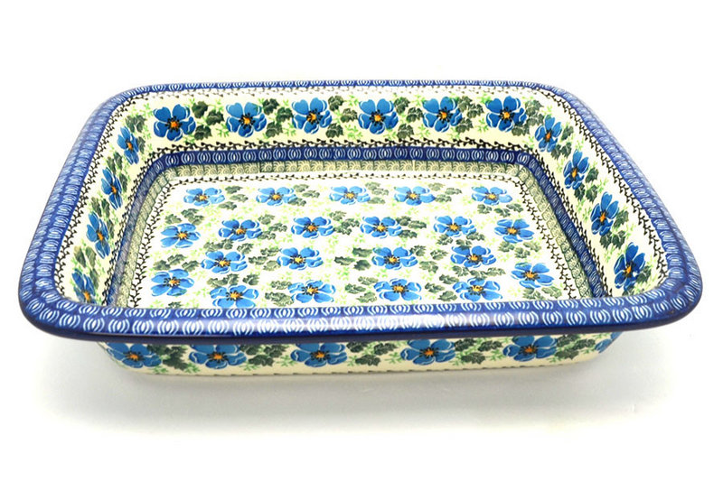 Ceramika Artystyczna Polish Pottery Baker - Lasagna - Morning Glory 854-1915a (Ceramika Artystyczna)