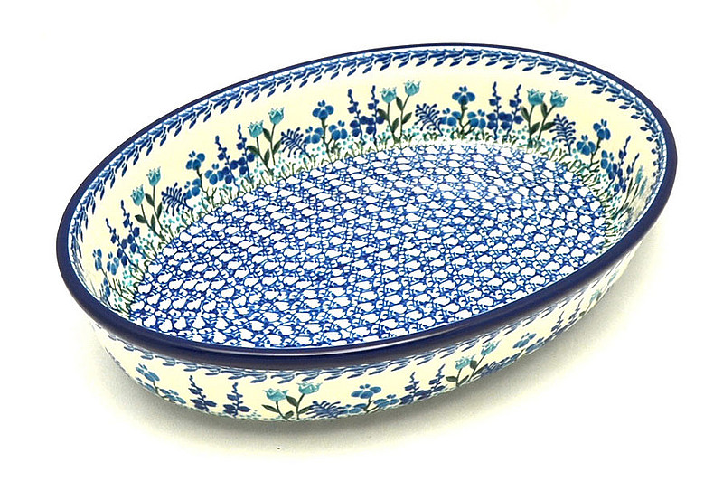 Ceramika Artystyczna Polish Pottery Baker - Oval - Medium - Little Gems 298-2898a (Ceramika Artystyczna)