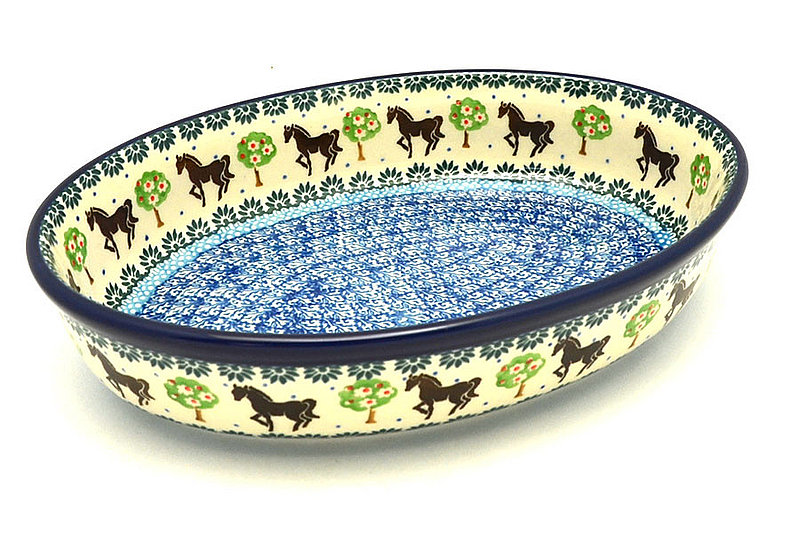 Ceramika Artystyczna Polish Pottery Baker - Oval - Medium - Mackintosh 298-2256a (Ceramika Artystyczna)