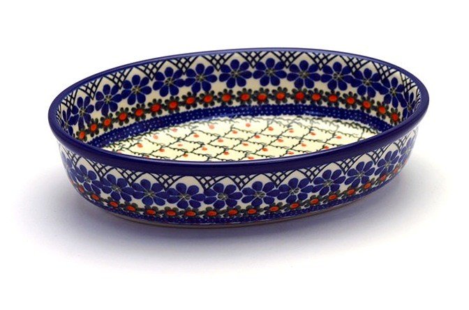 Ceramika Artystyczna Polish Pottery Baker - Oval - Small - Primrose 299-854a (Ceramika Artystyczna)