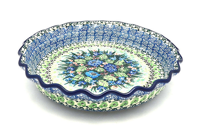 Ceramika Artystyczna Polish Pottery Baker - Pie Dish - Fluted - Unikat Signature U4572 636-U4572 (Ceramika Artystyczna)