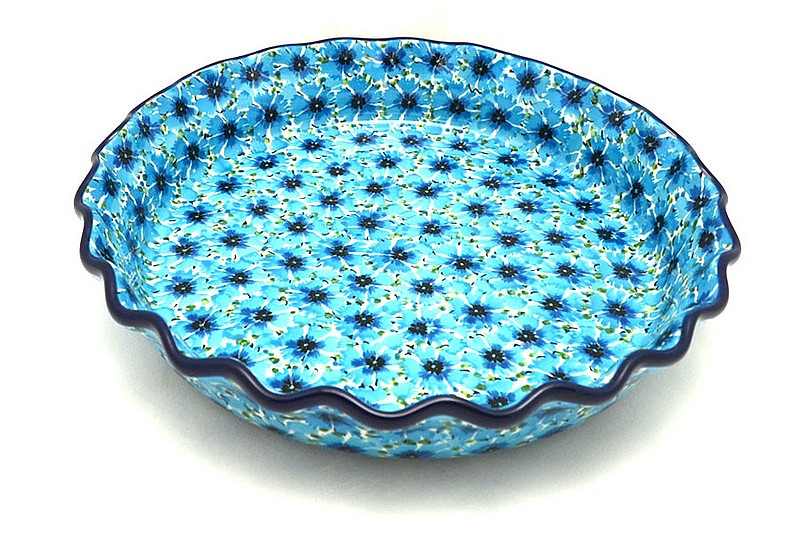 Ceramika Artystyczna Polish Pottery Baker - Pie Dish - Fluted - Unikat Signature U4929 636-U4929 (Ceramika Artystyczna)