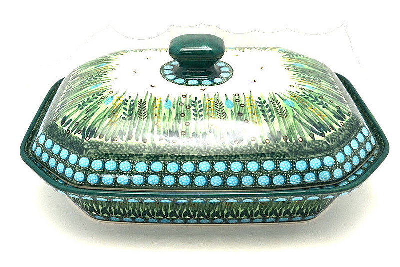 Ceramika Artystyczna Polish Pottery Baker - Rectangular Covered - Large - Unikat Signature - U0803 665-U0803 (Ceramika Artystyczna)