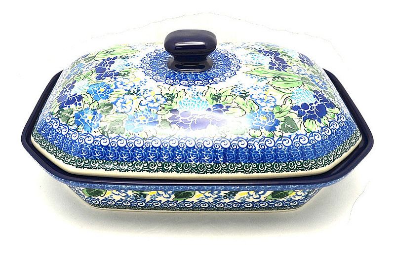Ceramika Artystyczna Polish Pottery Baker - Rectangular Covered - Large - Unikat Signature - U5138 665-U5138 (Ceramika Artystyczna)