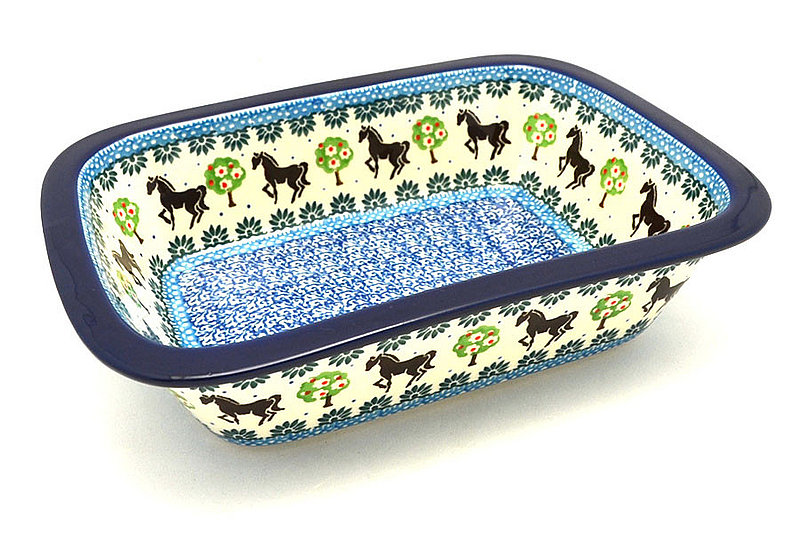 Ceramika Artystyczna Polish Pottery Baker - Rectangular with Grip Lip - Mackintosh 162-2256a (Ceramika Artystyczna)