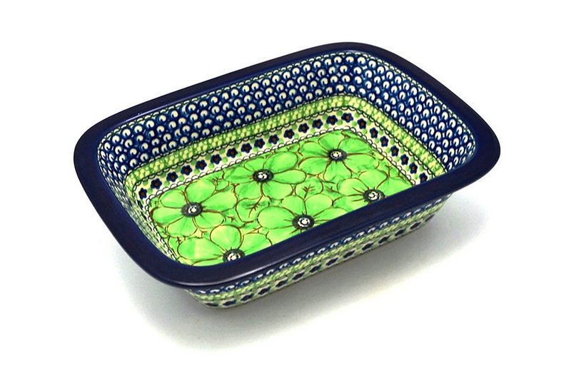Ceramika Artystyczna Polish Pottery Baker - Rectangular with Grip Lip - Unikat Signature U408A 162-U408A (Ceramika Artystyczna)