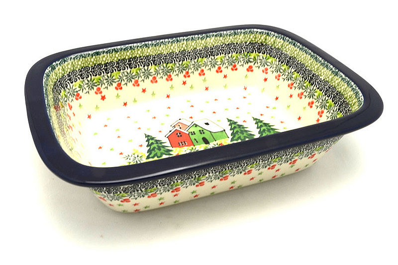 Ceramika Artystyczna Polish Pottery Baker - Rectangular with Grip Lip - Unikat Signature U5037 162-U5037 (Ceramika Artystyczna)