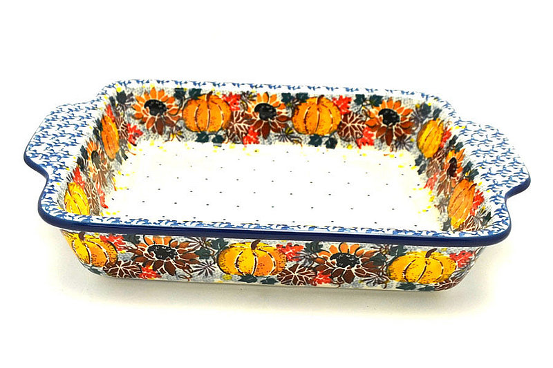 Ceramika Artystyczna Polish Pottery Baker - Rectangular with Tab Handles - 5 cups - Unikat Signature U4741 A39-U4741 (Ceramika Artystyczna)