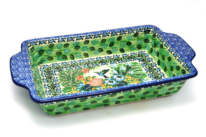 Ceramika Artystyczna Polish Pottery Baker - Rectangular with Tab Handles - 7 cups - Unikat Signature U3271 A59-U3271 (Ceramika Artystyczna)