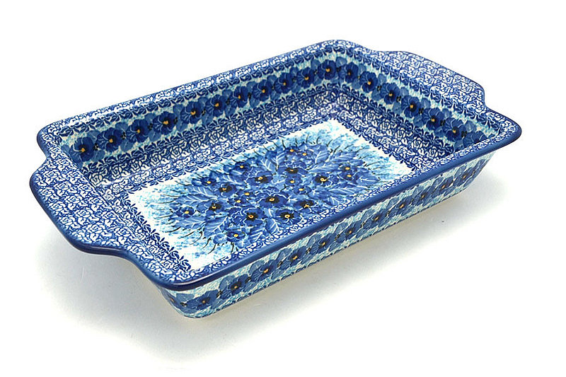 Ceramika Artystyczna Polish Pottery Baker - Rectangular with Tab Handles - 7 cups - Unikat Signature - U3639 A59-U3639 (Ceramika Artystyczna)