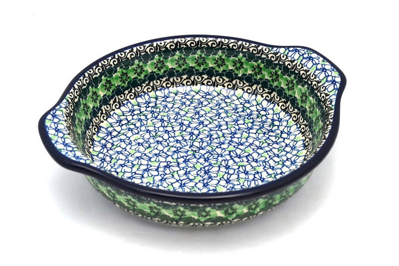 Ceramika Artystyczna Polish Pottery Baker - Round with Grips - Medium - Kiwi 141-1479a (Ceramika Artystyczna)