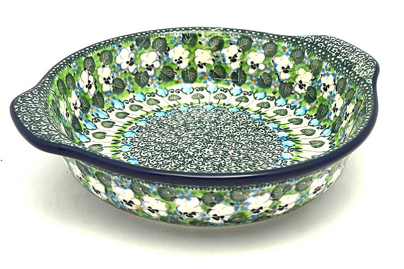 Ceramika Artystyczna Polish Pottery Baker - Round with Grips - Medium - Unikat Signature - U4795 141-U4795 (Ceramika Artystyczna)