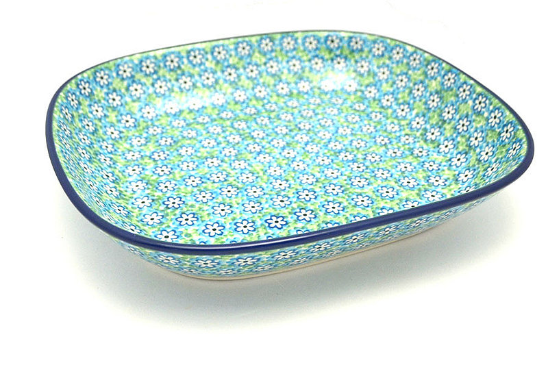 Polish Pottery Baker - Shallow Rectangular - Medium - Key Lime