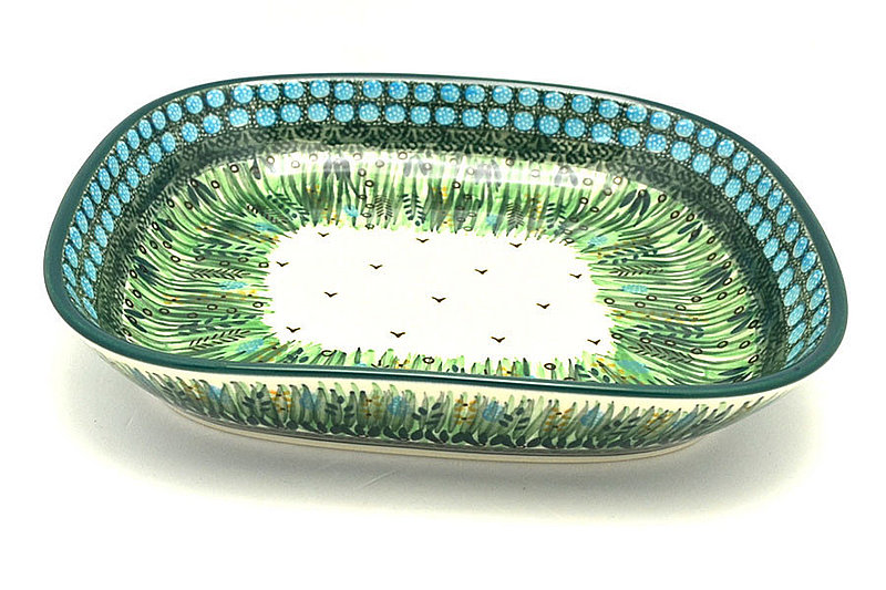 Ceramika Artystyczna Polish Pottery Baker - Shallow Rectangular - Medium - Unikat Signature - U0803 158-U0803 (Ceramika Artystyczna)
