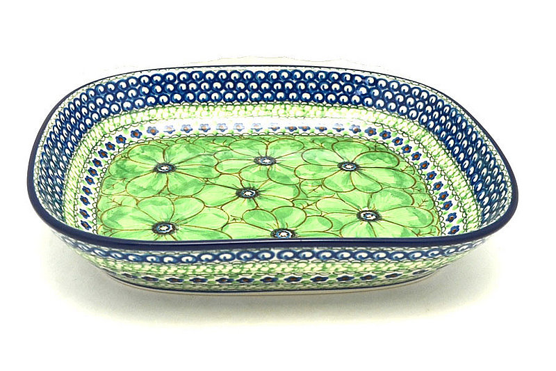 Ceramika Artystyczna Polish Pottery Baker - Shallow Rectangular - Medium - Unikat Signature - U408A 158-U408A (Ceramika Artystyczna)