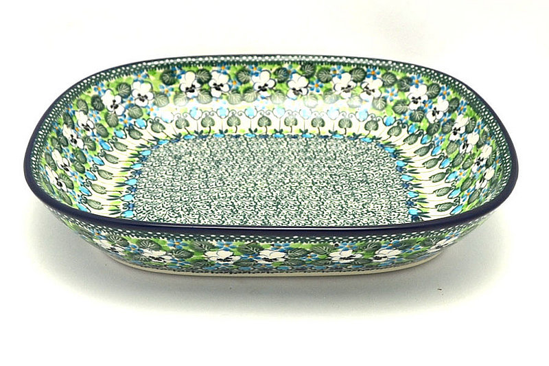 Ceramika Artystyczna Polish Pottery Baker - Shallow Rectangular - Medium - Unikat Signature - U4795 158-U4795 (Ceramika Artystyczna)