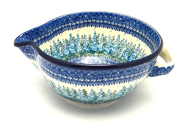 Ceramika Artystyczna Polish Pottery Batter Bowl - 1 quart - Virginia Blue Bells 240-3279a (Ceramika Artystyczna)