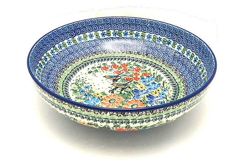 Ceramika Artystyczna Polish Pottery Bowl - Contemporary - Large (11") - Unikat Signature U2517 C36-U2517 (Ceramika Artystyczna)