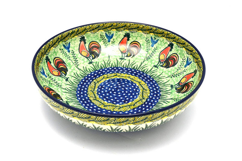 Ceramika Artystyczna Polish Pottery Bowl - Contemporary - Large (11") - Unikat Signature U2663 C36-U2663 (Ceramika Artystyczna)