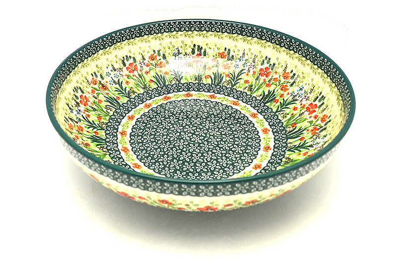 Ceramika Artystyczna Polish Pottery Bowl - Contemporary - Large (11") - Unikat Signature U4335 C36-U4335 (Ceramika Artystyczna)