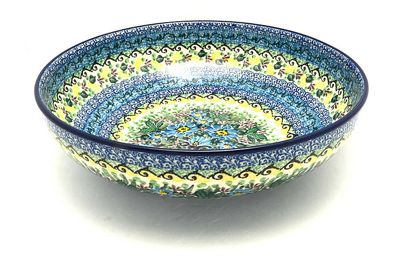 Ceramika Artystyczna Polish Pottery Bowl - Contemporary - Large (11") - Unikat Signature U4613 C36-U4613 (Ceramika Artystyczna)