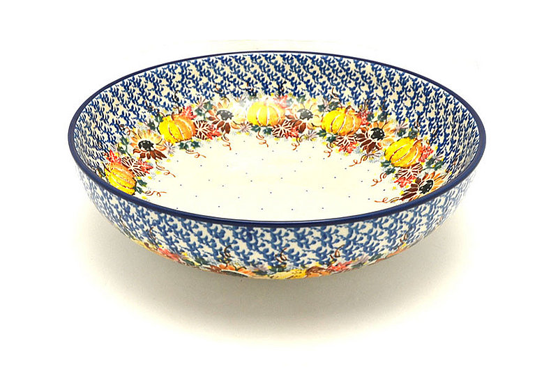 Ceramika Artystyczna Polish Pottery Bowl - Contemporary - Large (11") - Unikat Signature U4741 C36-U4741 (Ceramika Artystyczna)