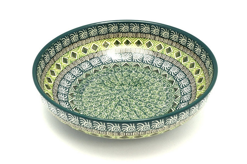 Polish Pottery Bowl - Contemporary - Medium (9") - Aztec Forest