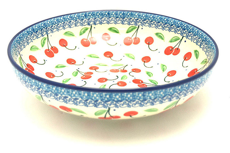 Ceramika Artystyczna Polish Pottery Bowl - Contemporary - Medium (9") - Cherry Pie B91-2715a (Ceramika Artystyczna)