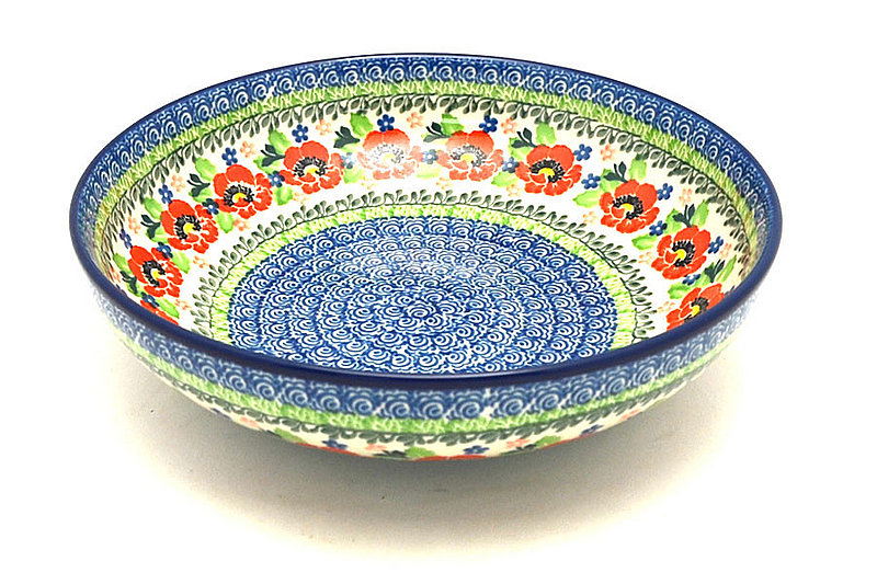 Ceramika Artystyczna Polish Pottery Bowl - Contemporary - Medium (9") - Danish Garden B91-3219a (Ceramika Artystyczna)