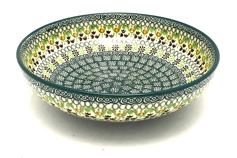 Polish Pottery Bowl - Contemporary - Medium (9") - Mint Chip