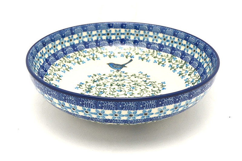 Ceramika Artystyczna Polish Pottery Bowl - Contemporary - Medium (9") - Song Bird B91-1932a (Ceramika Artystyczna)