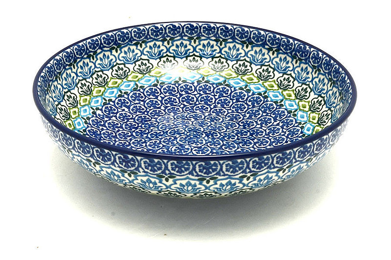 Polish Pottery Bowl - Contemporary - Medium (9") - Tranquil Tide