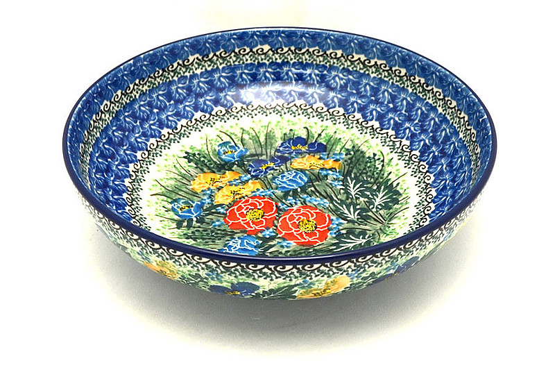 Ceramika Artystyczna Polish Pottery Bowl - Contemporary - Medium (9") - Unikat Signature U3549 B91-U3549 (Ceramika Artystyczna)