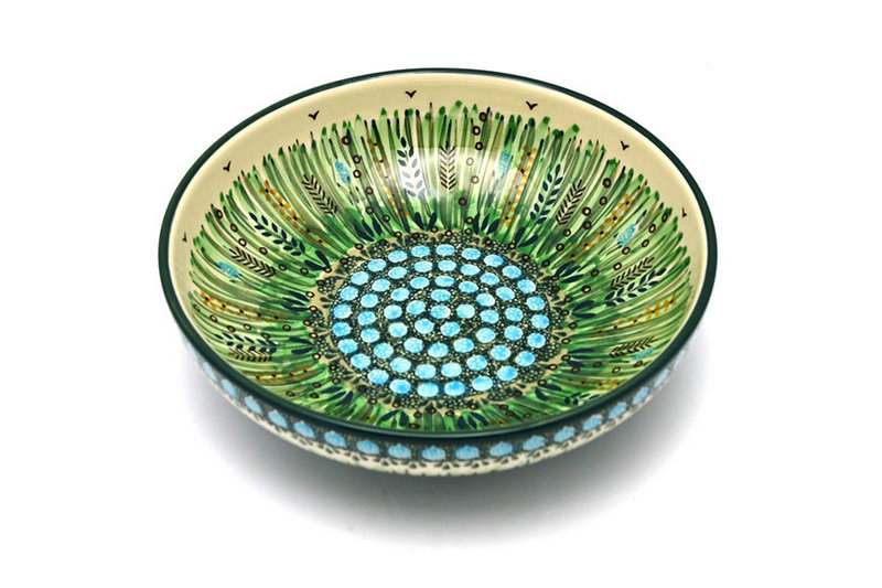 Ceramika Artystyczna Polish Pottery Bowl - Contemporary - Medium (9") - Unikat Signature U803 B91-U0803 (Ceramika Artystyczna)
