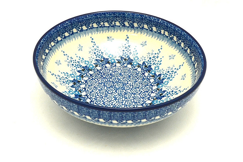 Ceramika Artystyczna Polish Pottery Bowl - Contemporary Salad - Blue Sage B90-3277a (Ceramika Artystyczna)
