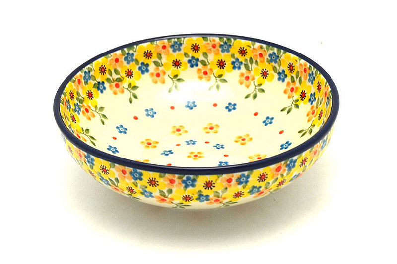 Polish Pottery Bowl - Contemporary Salad - Buttercup